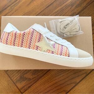 Vintage Havana Tweed Stripe Star Sneakers Women’s Shoes Size 8 NEW Retail $125